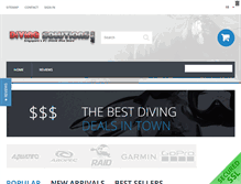 Tablet Screenshot of diving-solutions.com